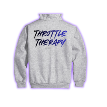 Throttle Therapy Heavyweight Zip-Up Hoodie – Graffiti Back Print (Quiet / Riot Front)